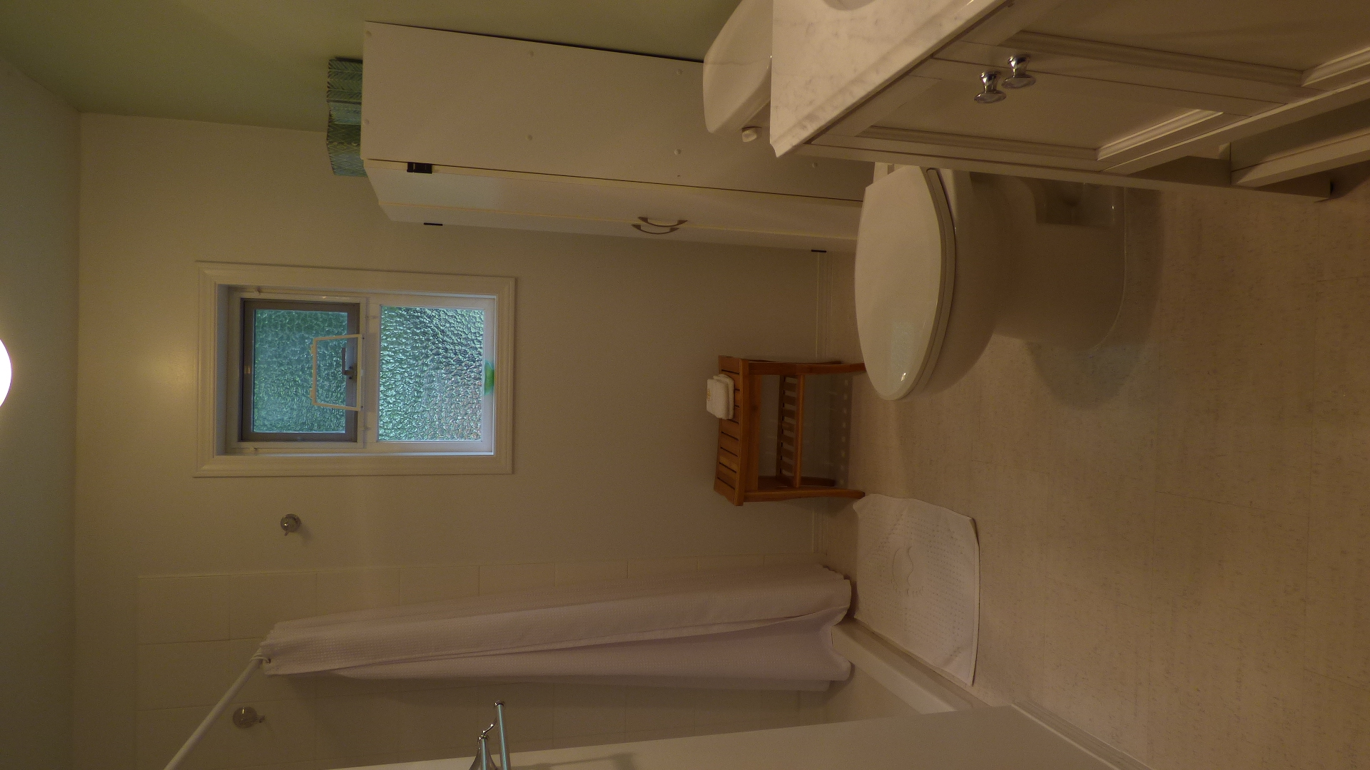 Washroom with walk in shower